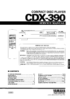 Yamaha CDX-390 - Service Manual
